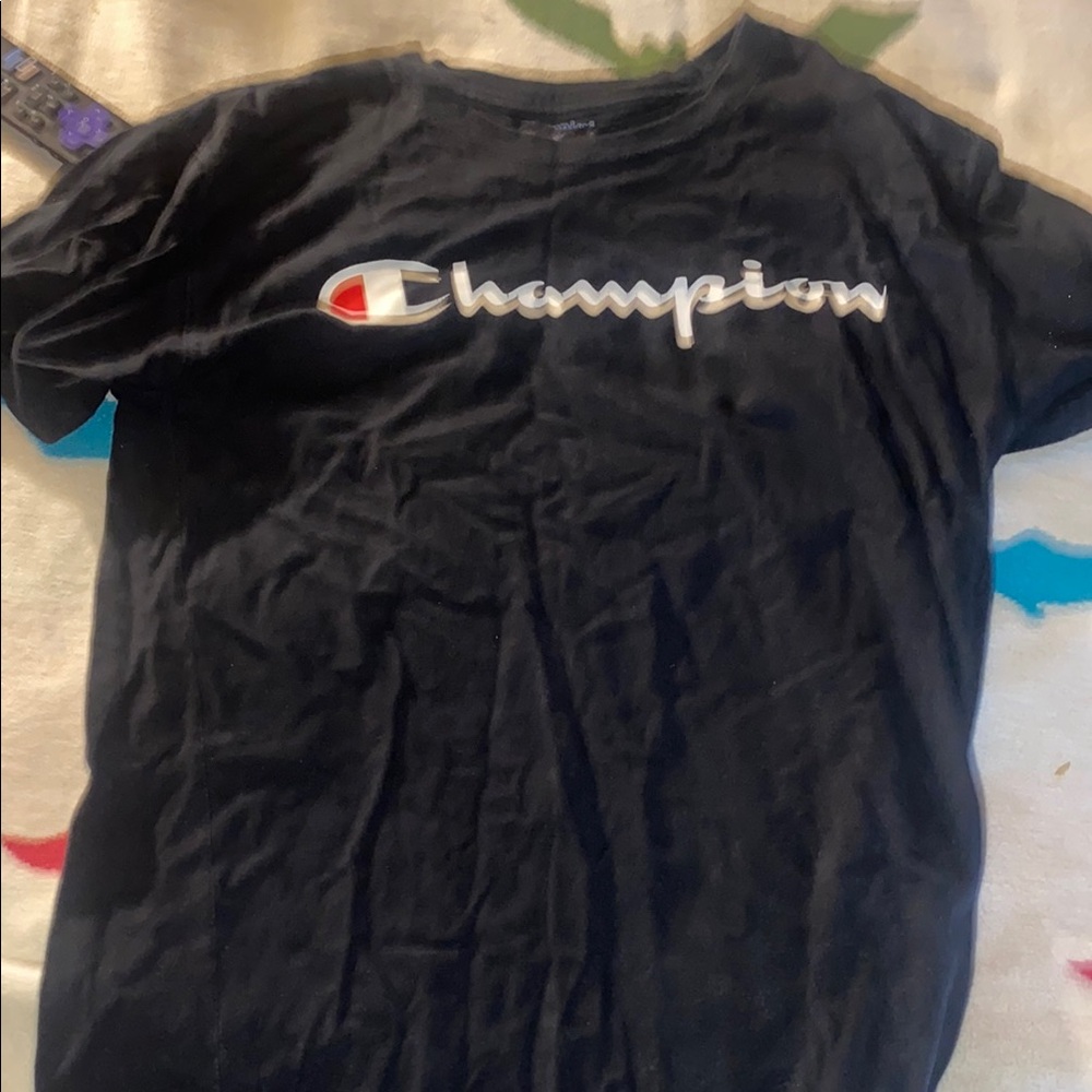 Champion Navy Blue Logo Tee